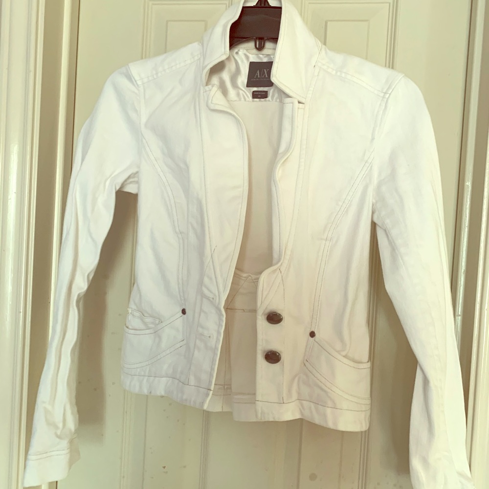 Armani Exchange white Jacket - on the real real